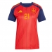 Billiga Spanien Mikel Oyarzabal #21 Hemmatröja Dam VM 2026 Kortärmad